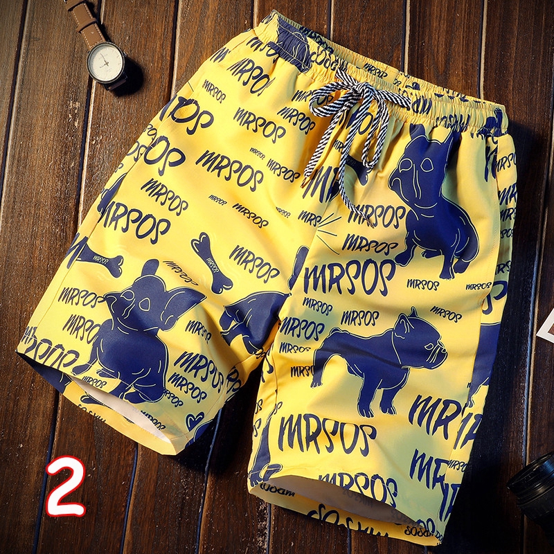 Quần ngắn đi biển có họa tiết in thời trang cho nam | BigBuy360 - bigbuy360.vn