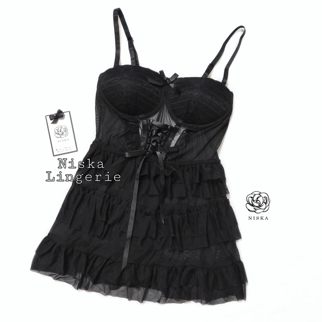 Đầm corset xếp tầng - Mã D118