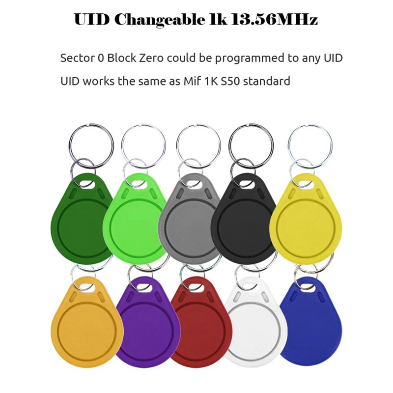 Set 50 Thẻ Thông Minh UID 13.56MHz 0 1K S50 RFID Kèm Phụ Kiện