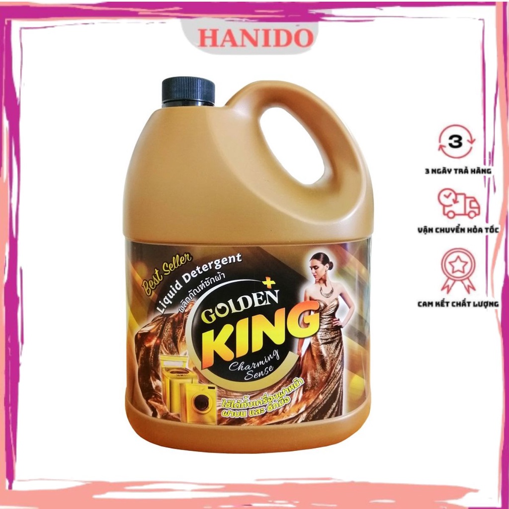 Nước giặt xả cao cấp Golden king hương Charming 3,5L