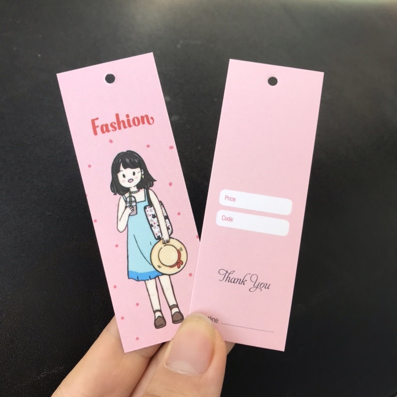 Combo 100 Mác quần áo  + 100 Dây Treo Thẻ Bài - Dây Dù Xâu Tag (Mác) Quần Áo