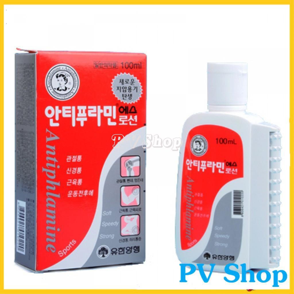 Dầu Nóng Hàn Quốc Antiphlamine 100ml Làm Giảm Đau Nhức Xương Khớp - Có tem Chống Hàng Giả( date 2023
