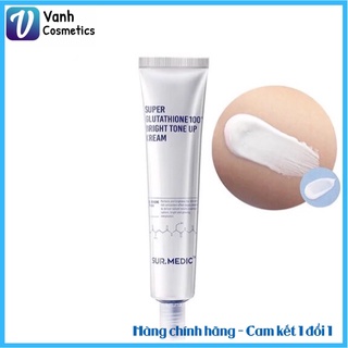 KEM DƯỠNG TRẮNG NÂNG TONE DA SUR.MEDIC SUPER GLUTATHIONE 100 BRIGHT TONE UP CREAM