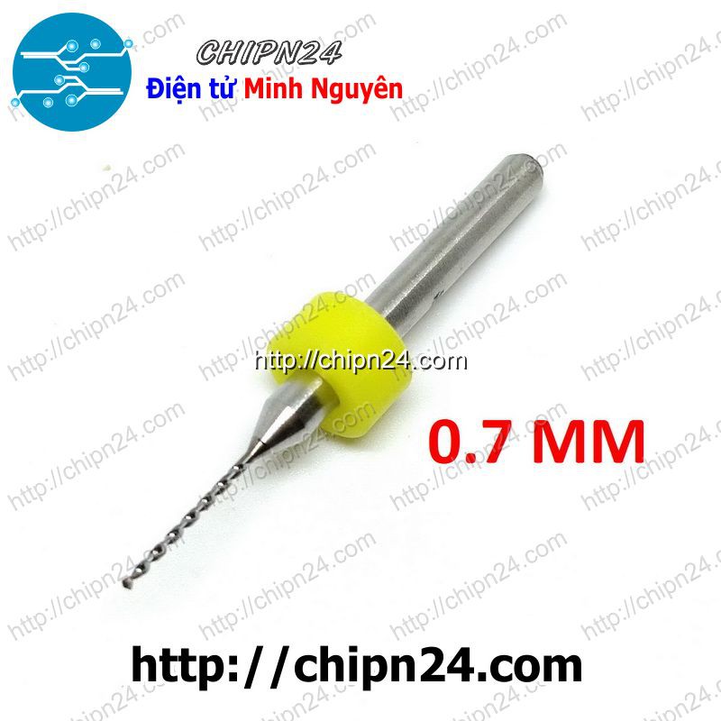 [2 CÂY] Mũi khoan mạch in CNC 0.7mm (Mạch điện tử, PCB)