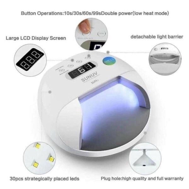 Máy hơ sun 7 UVLED  tích điện Sun 7UVLed kèm Pin sạc dự phòng