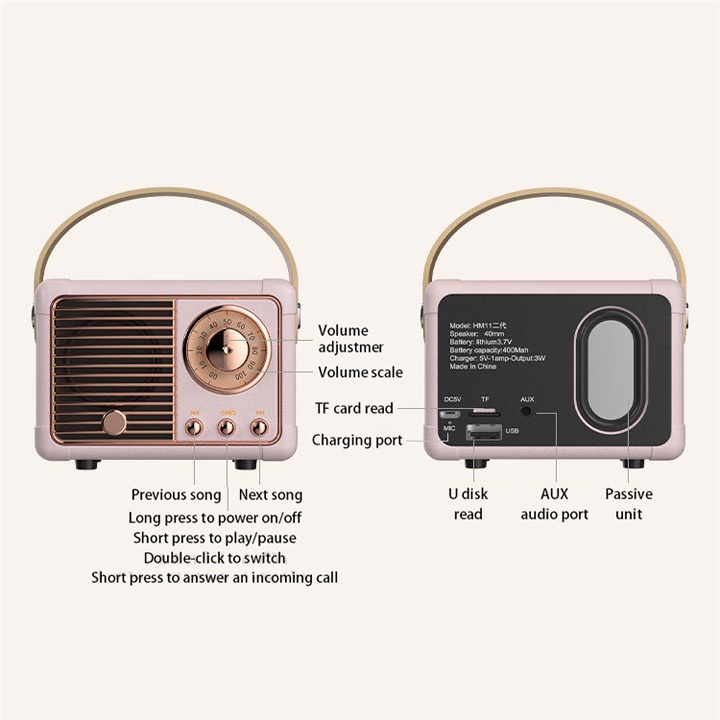 Loa bluetooth HM11 có quai xách