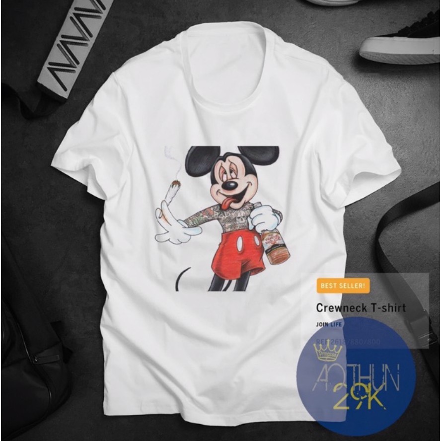 ÁO THUN UNISEX CHUỘT PHONG CÁCH HOT TREND 2020