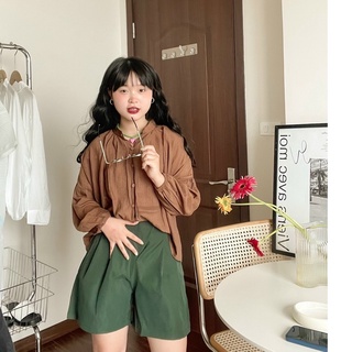 Kuchimahic - Sơ mi Lụa Tay Bồng mã SPA2225