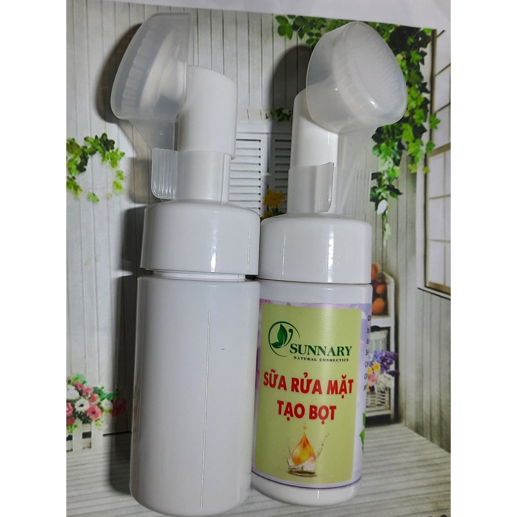 Sữa rửa mặt đầu cọ tạo bọt 100ml handmade