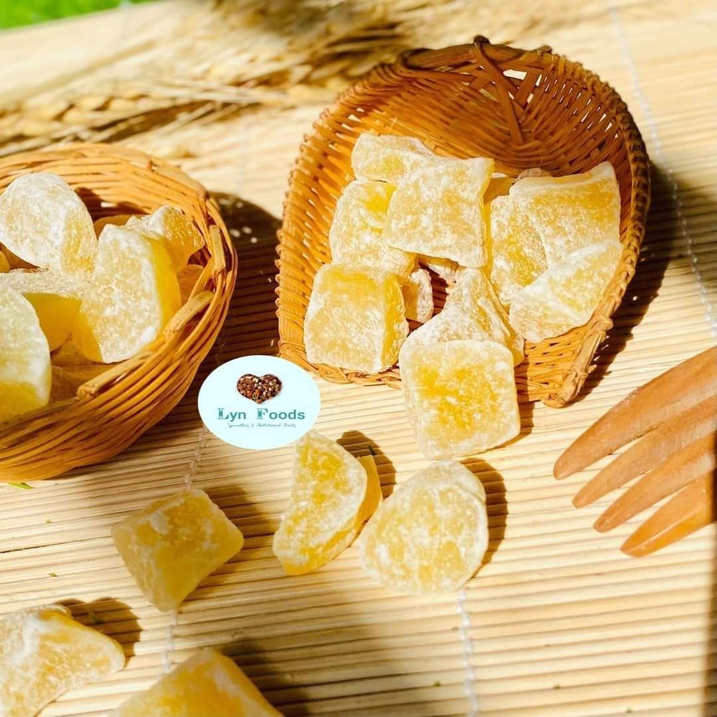 Mứt gừng viên sấy dẻo hộp 500g, 250g - Tốt cho sức khỏe