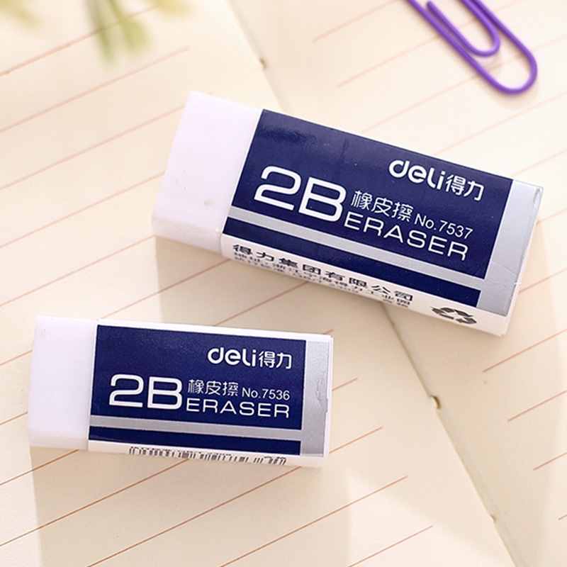 Deli Cục Tẩy 2B Bằng Cao Su Tiện Dụng Dành Cho Học Sinh
