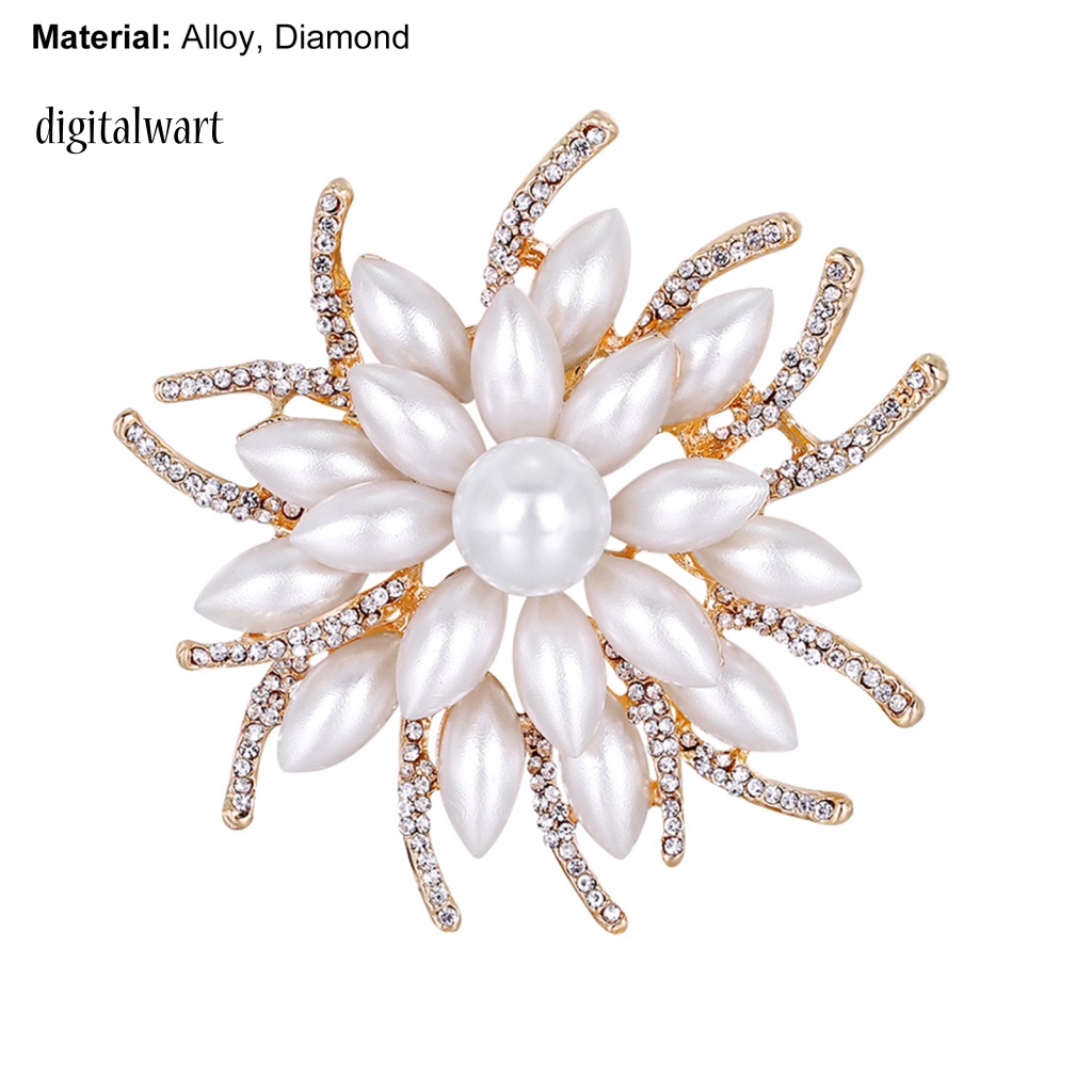 Kỹ Thuật Số| Trâm Cài Áo Hình Hoa Đính Đá Sáng Tạo