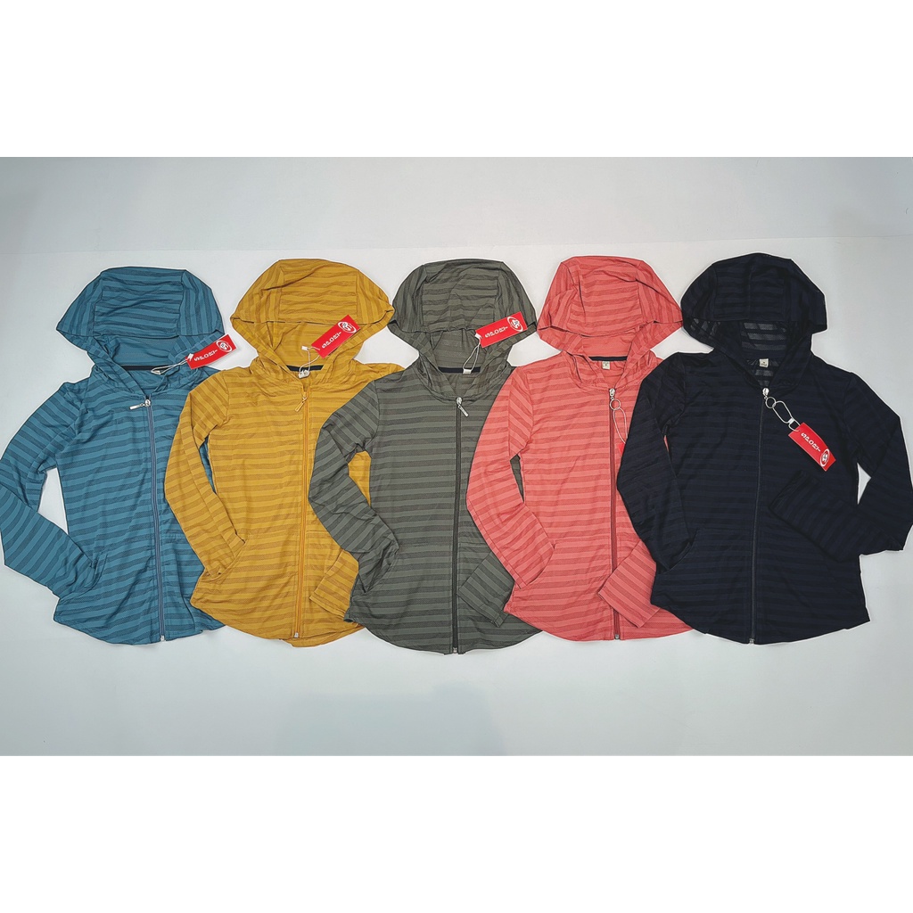 Áo Khoác Tập Gym Vạt Bầu, Lưới Ngang Có Nón, Tay Xỏ Ngón