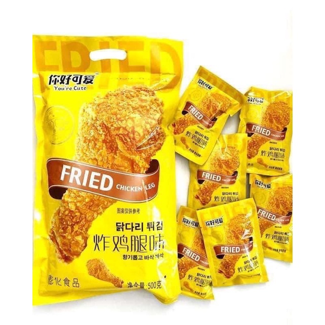 10 gói lẻ Snack đùi gà khổng lồ