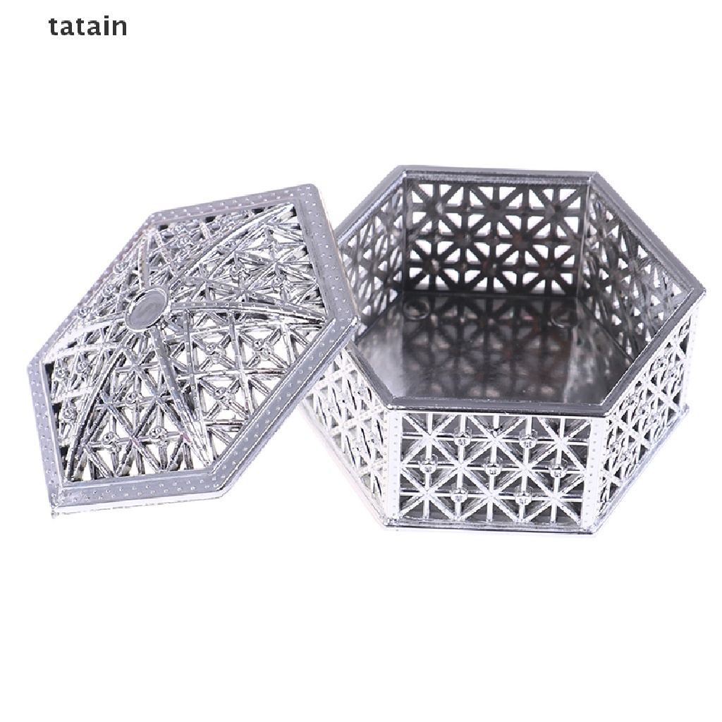 Hộp kẹo hình lục giác bằng nhựa sáng tạo hộp quà cưới sô cô la cổ điển