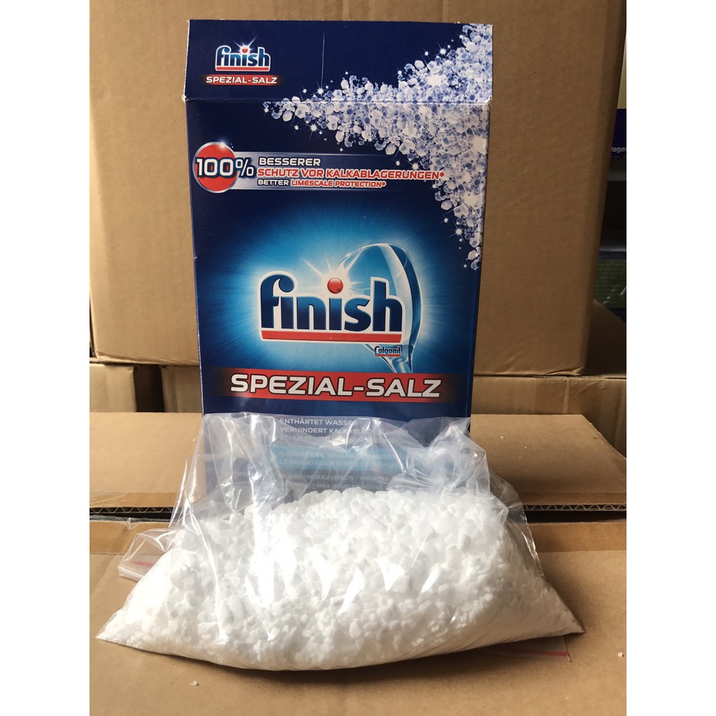 Muối rửa bát Finish [ bán lẻ 500g ] Dùng Thử - tách Từ Hộp Muối Nguyên