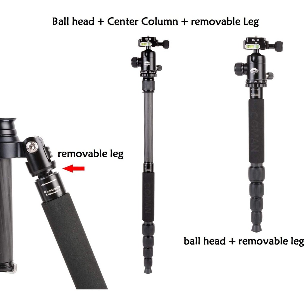 Chân máy ảnh Tripod/ Monopod Coman C2016 Carbon