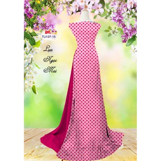 Vải áo dài chấm bi