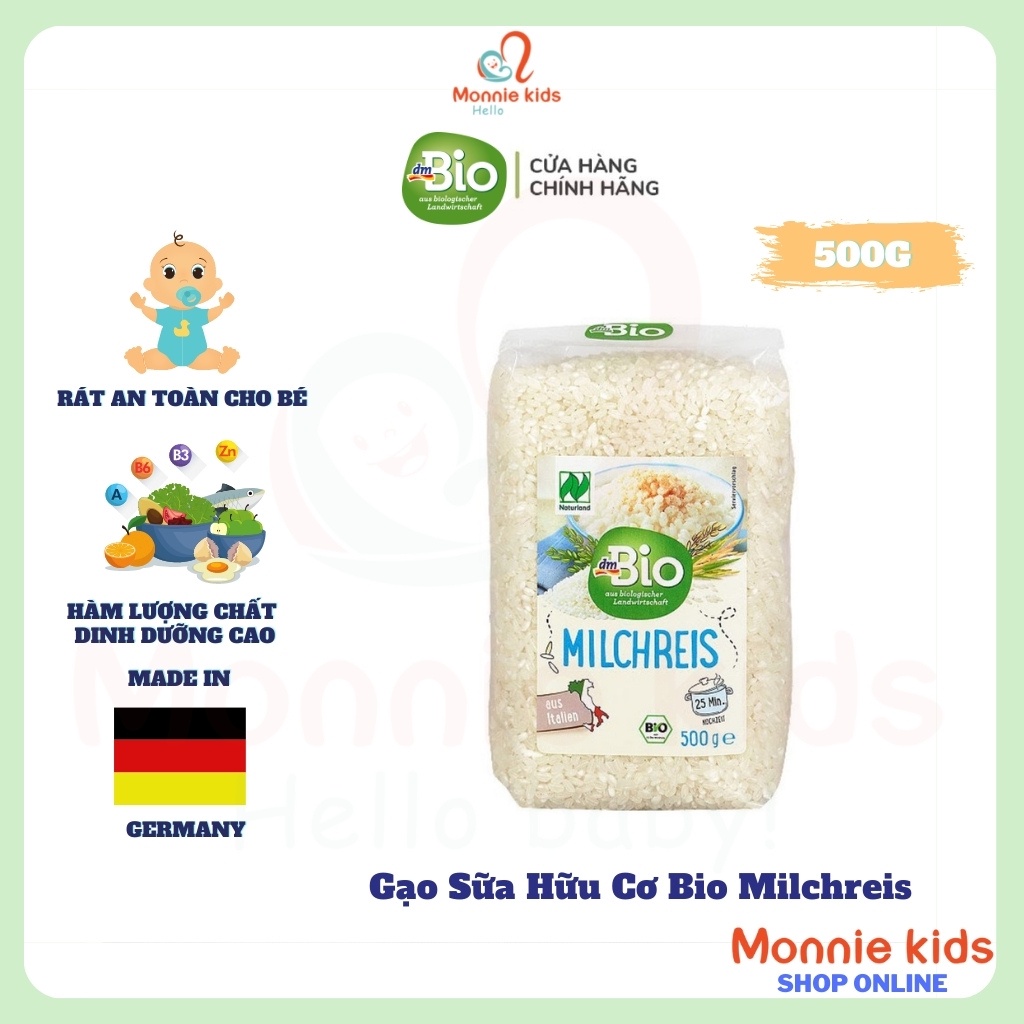 Gạo Sữa Hữu Cơ Bio Milchreis / Risottoreis 500g