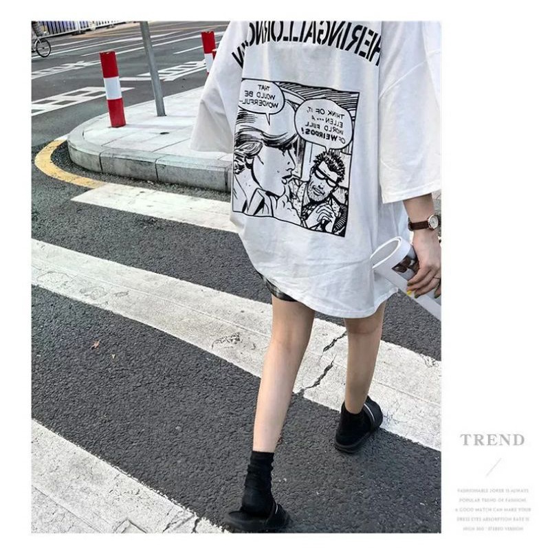 Áo Thun Nữ Tay Lỡ Form Rộng Unisex Ulzzang