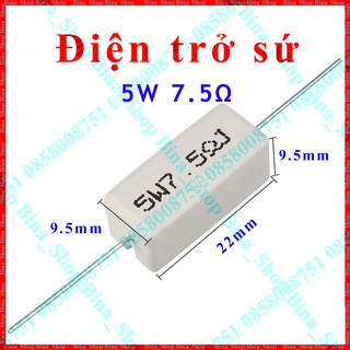 Trở sứ công suất 5W 7.5R