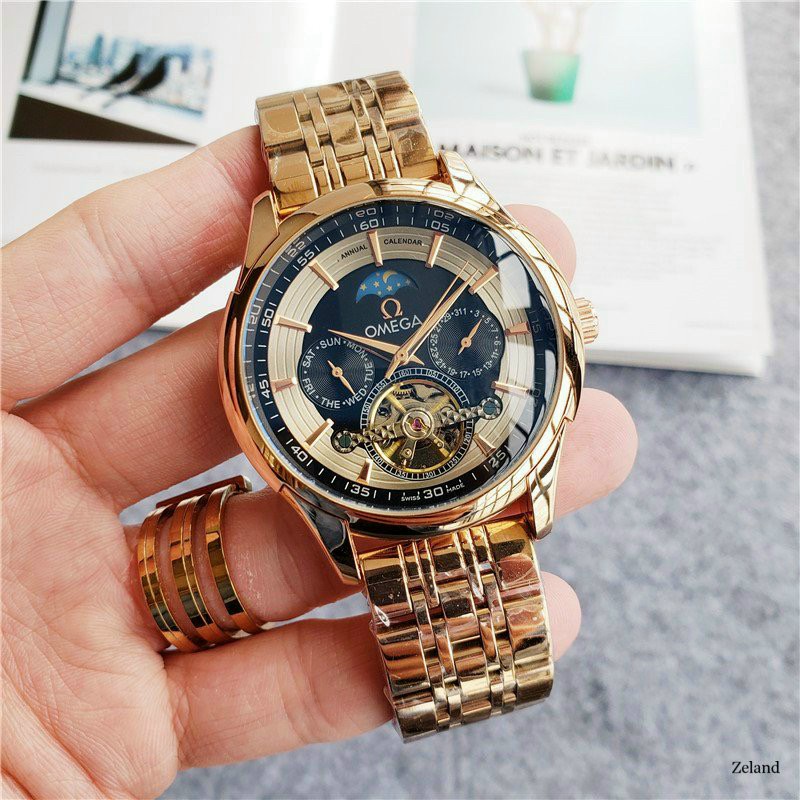 Đồng Hồ Nam Omeag𝓪 Dây Thép Chạy Cơ Tự Động