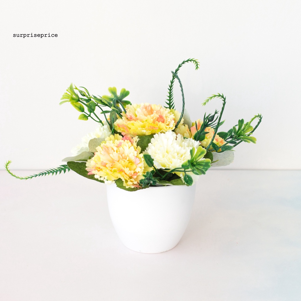Chậu hoa tử đinh hương nhân tạo trang trí nhà cửa/quán cà phê DIY tiện dụng
