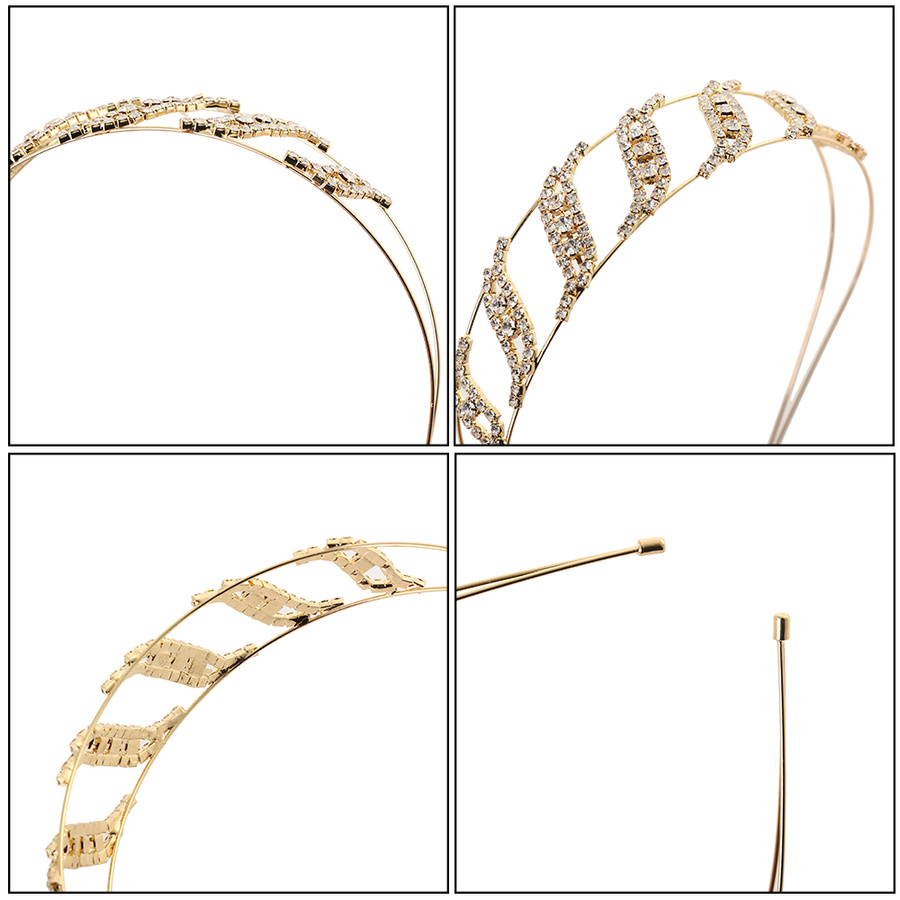 Băng đô hợp kim đính đá lấp lánh phong cách Hàn Quốc