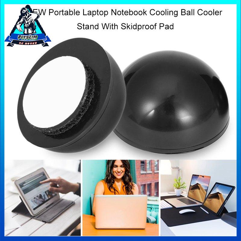 [Fitslim] NEW Portable Laptop Notebook Cooling Ball Cooler Stand With Skidproof Pad