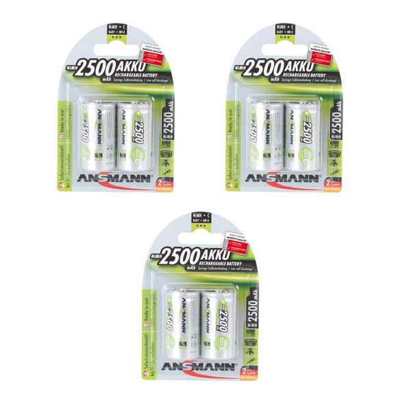 2 viên pin sạc Trung C ANSMANN 2500mah