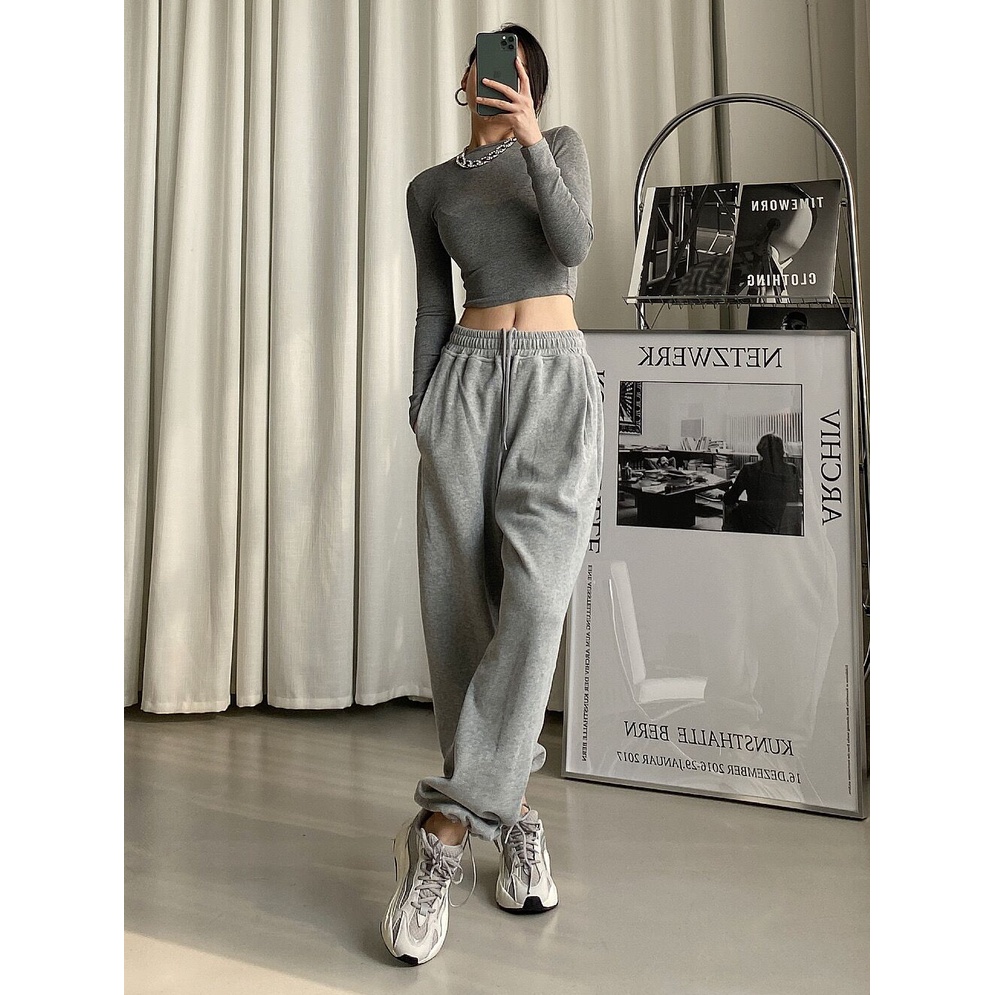 Porozi  Quần thể thao  lưng cao thời trang Hàn cho nữ