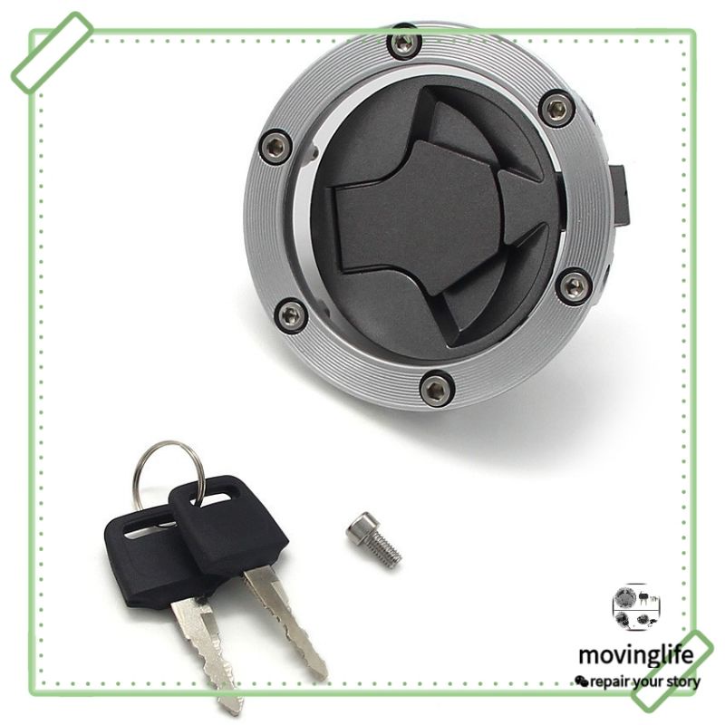 Bộ Ổ Khóa Bình Nhiên Liệu + Chìa Khóa Dành Cho Xe Mô Tô kawasaki ninja 250ninja300z250z250sl gpx demon gr200