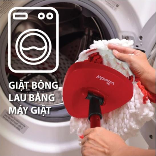 Bông lau thay thế cây lau nhà VILEDA Turbo Easy Wring&Clean Hàng Chính Hãng