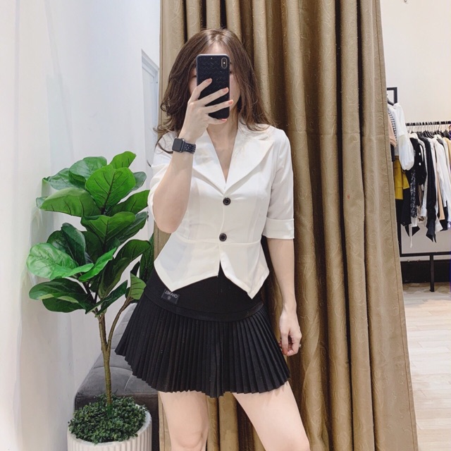 Áo Vest Nữ Công Sở Tay Lỡ Chất Vải Tuyết Mưa Sang Đẹp | BigBuy360 - bigbuy360.vn