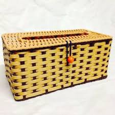 Hộp đựng giấy chữ nhật ( đan giả mây)
