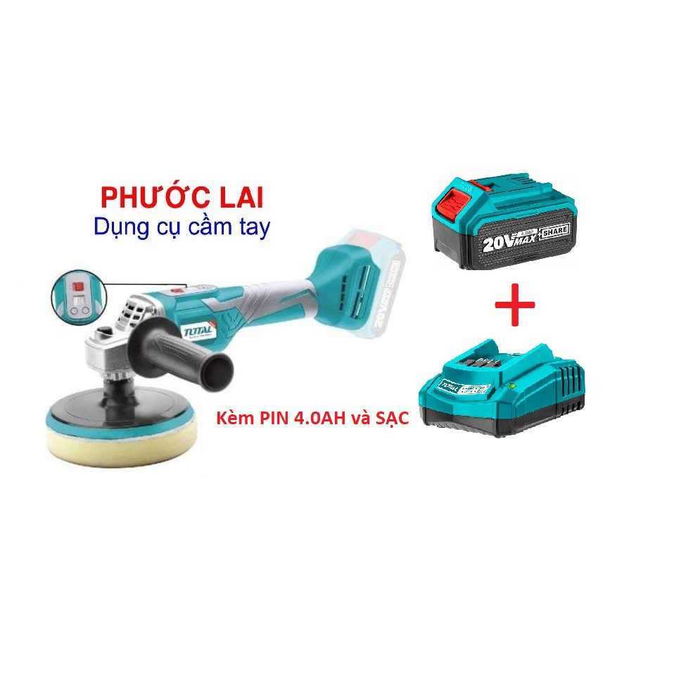 Máy đánh bóng dùng pin 20V 150mm Total TAPLI2001