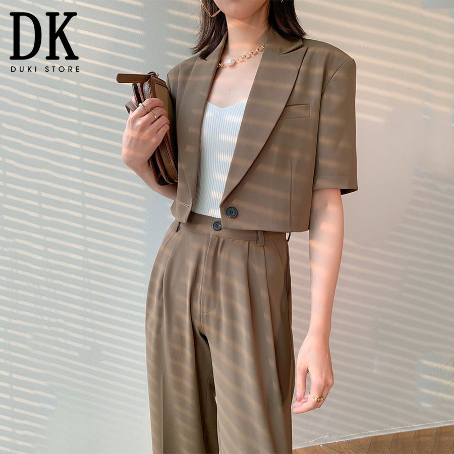 [SALE SỐC] Áo khoác blazer, áo vest blazer nữ dáng lửng cực xinh BLU0014 - DUKI STORE | BigBuy360 - bigbuy360.vn