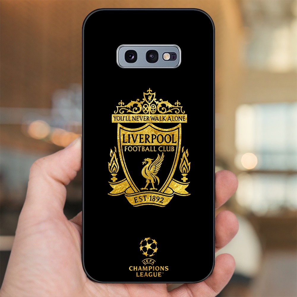 Ốp lưng Samsung S10e viền đen in hình Liverpool FC