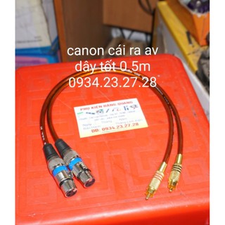 Dây canon cái ra av 0.5m