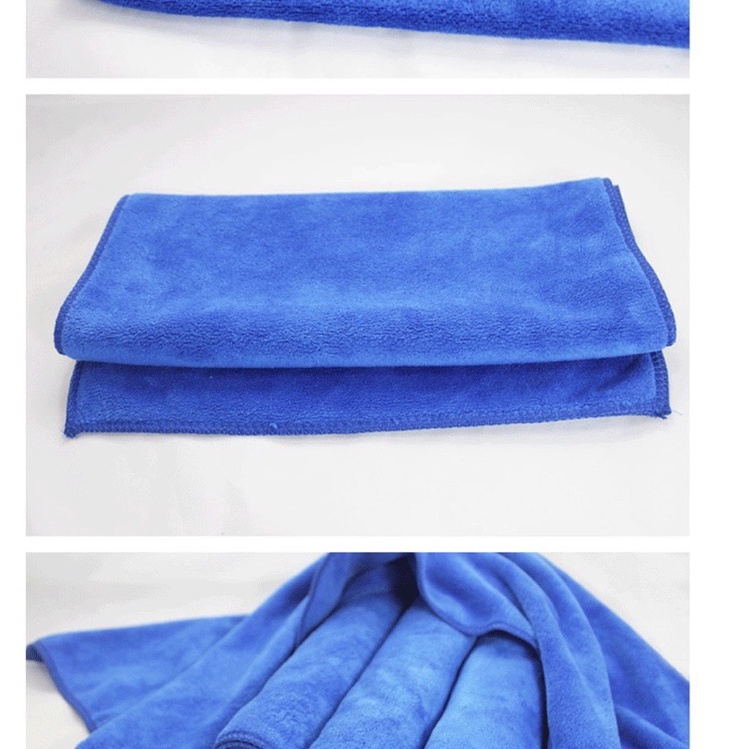 Khăn Lau Xe Ô Tô Siêu Thấm Nước Màu Xanh 30Cm X 70cm