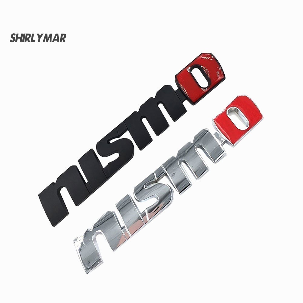 Miếng Dán Kim Loại In Chữ Sr nismo Trang Trí Xe Hơi