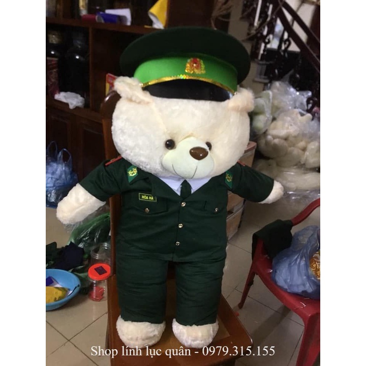 Gấu bông Quân đội Bộ đội Biên phòng 90cm