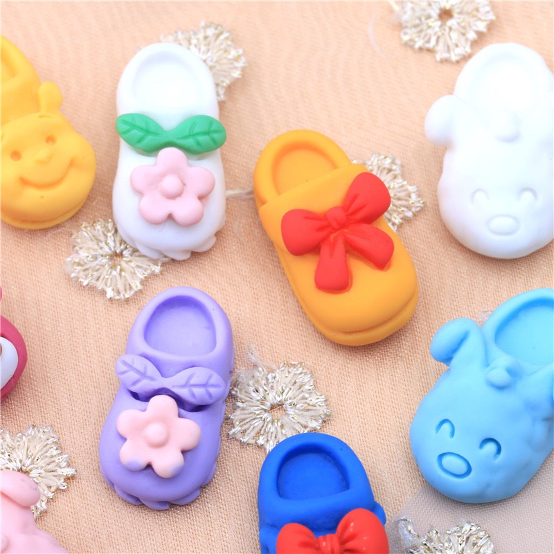 Charm (C459) slime/ Dụng Cụ Charm Trang Trí Hình Chiếc Dép Cute