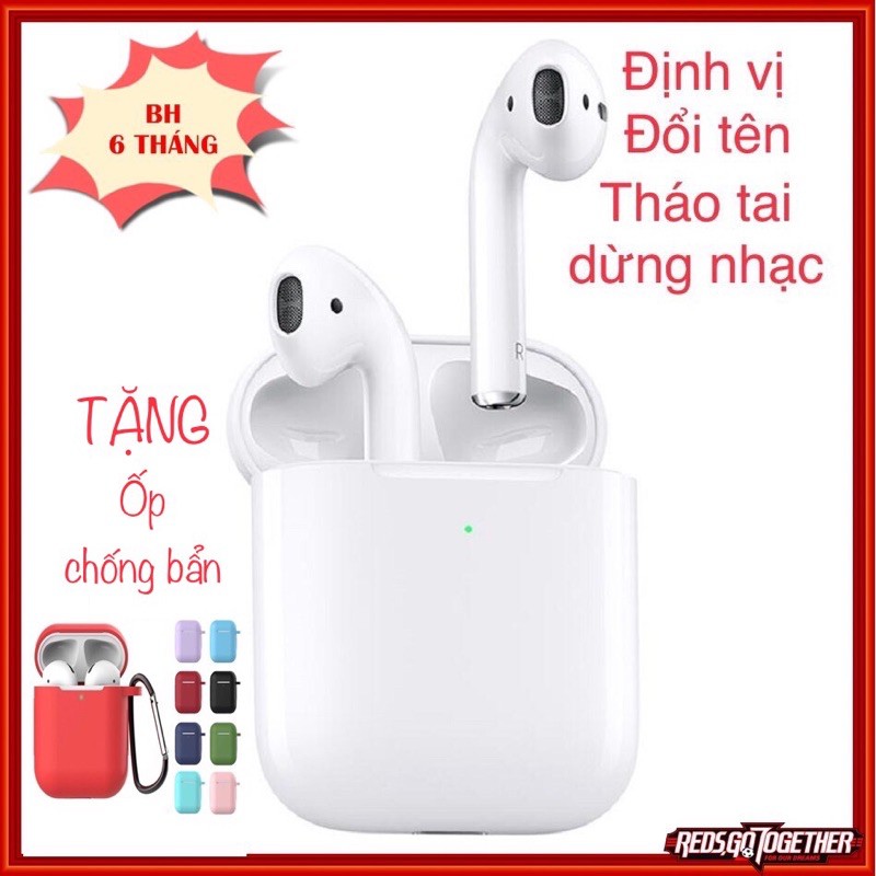 [Mã 2404EL10K giảm 10K đơn 20K] Tai nghe Bluetooth AP 2 ĐỔI TÊN, ĐỊNH VỊ, TỰ ĐỘNG MỞ POPUP, CẢM BIẾN THÁO TAI DỪNG NHẠC