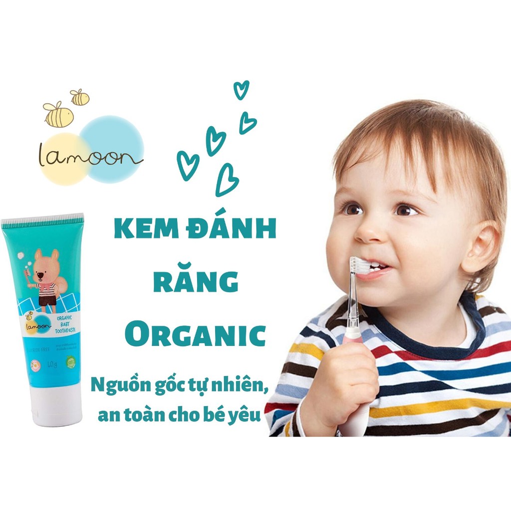 Kem Đánh Răng Organic cho bé Lamoon - 40g