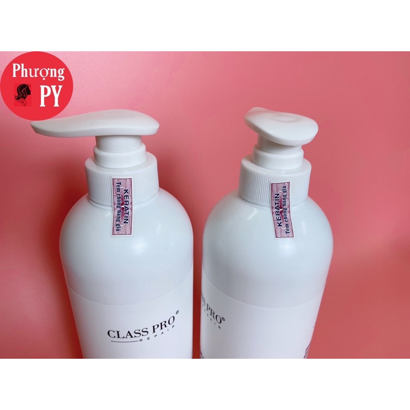 [CHÍNH HÃNG] COMBO DẦU GỘI VÀ DẦU XẢ CLASS PRO KERATIN CHUYÊN PHỤC HỒI TÓC HƯ TỔN DUNG TÍCH 800ML/CHAI