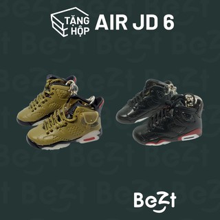 Móc khoá giày sneaker 3D Air Jordan 6 tỉ lệ 1:6, mô hình giày sneaker mini