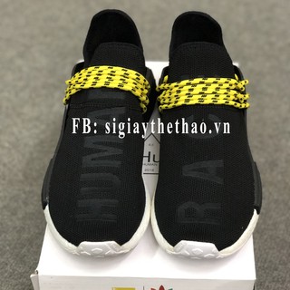 [Freeship] Giày human race đen dây vàng