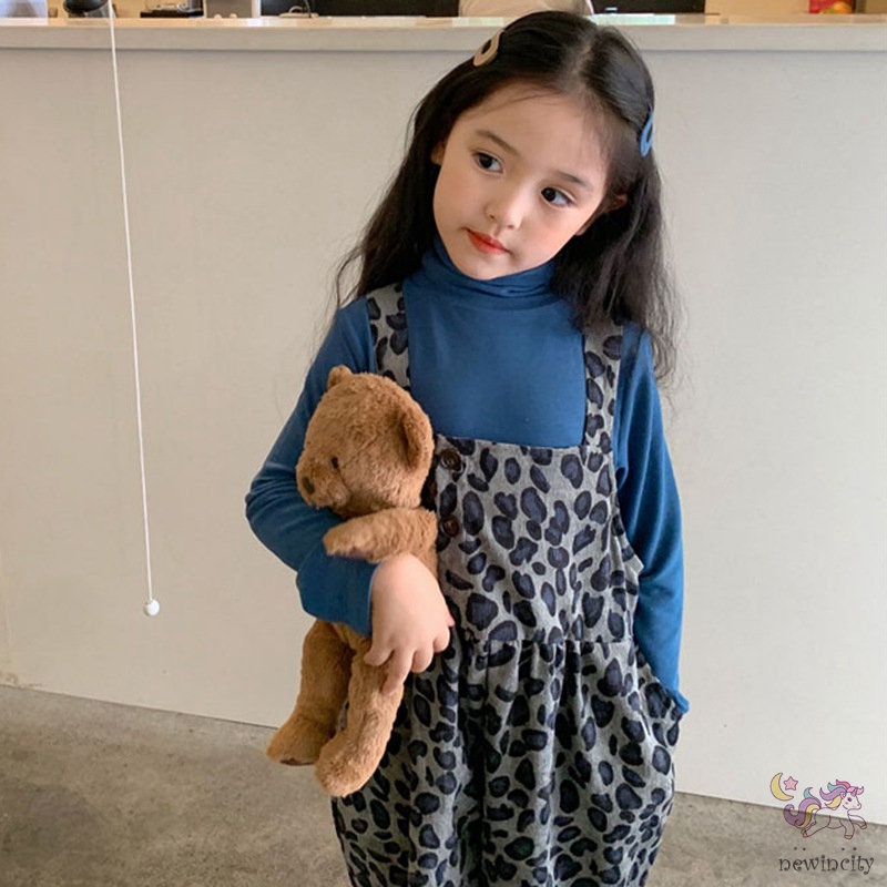 Áo tay dài / Quần yếm họa tiết da báo xinh xắn dành cho bé (bán lẻ)