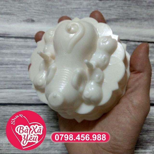 Combo 2 khuôn bánh trung thu , rau câu 3D - BX2389